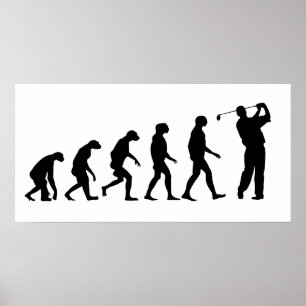 Póster Evolución del golf