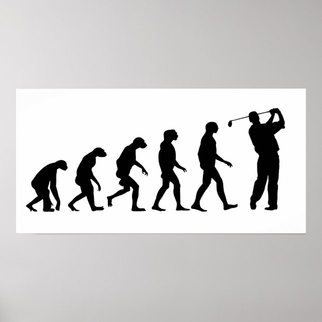 Póster Evolución del golf (Frente)