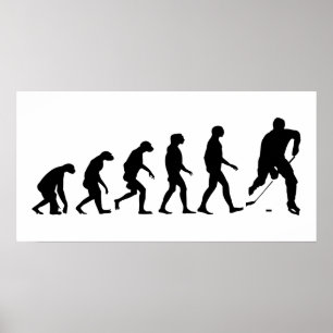 Póster Evolución del hockey
