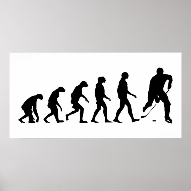 Póster Evolución del hockey (Frente)
