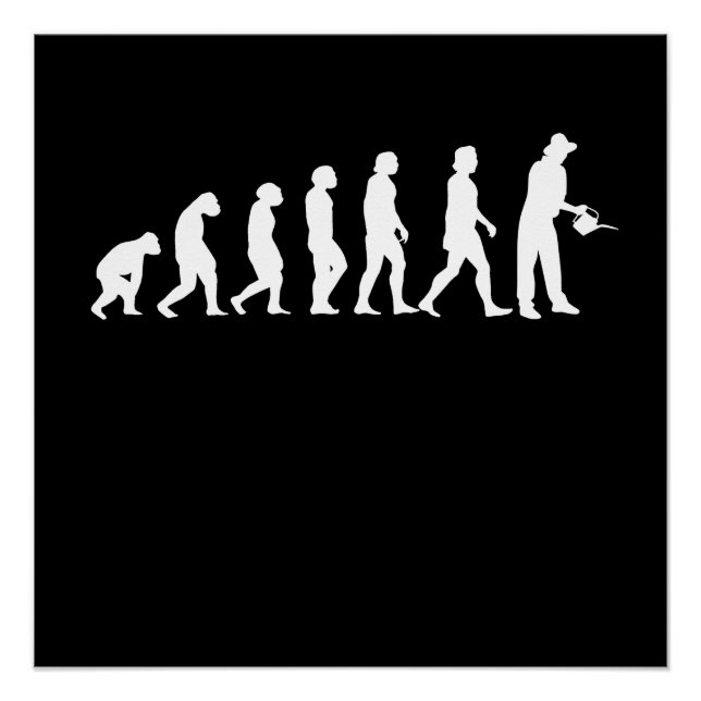 Póster Evolución del jardinero (Anverso)