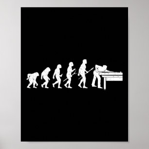 Póster Evolución Del Juego De Billetes - Pool Player Spor