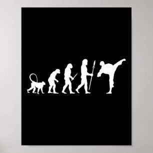 Póster Evolución Del Karate