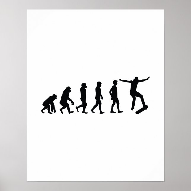 Póster Evolución del patinaje sobre patinaje sobre patina (Frente)
