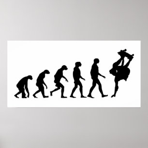Póster Evolución del Skateboarding