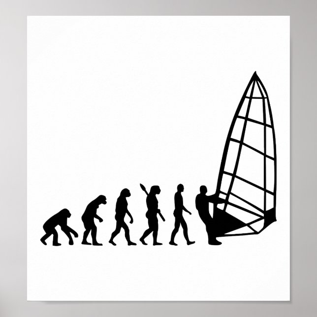 Póster Evolución del windsurf (Frente)