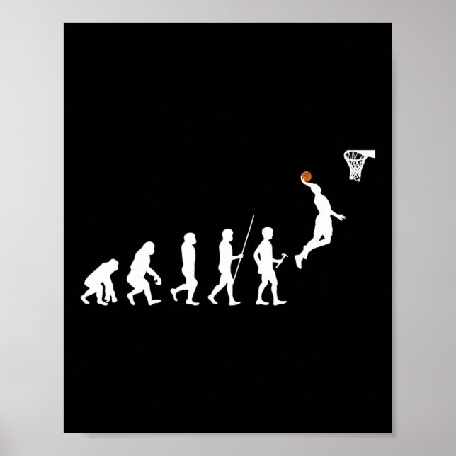 Póster Evolución humana Bysketbyll (Frente)