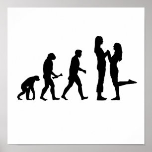 Póster Evolución lesbiana de la boda