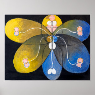 Póster Evolución Nº 9   Hilma af Klint  