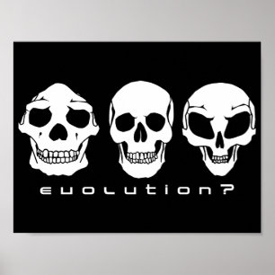 Póster ¿Evolución? Ser humano al poster extranjero del