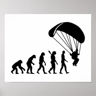 Póster Evolución Skydiving