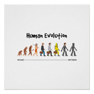 Póster Evolución - un futuro robótico