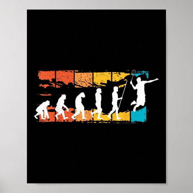 Póster Evolution Badminton _ Shuttle _ Badminton Player G (Frente)