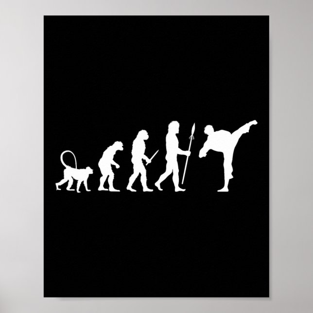 Póster Evolution Of Karate  (Frente)