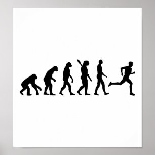 Póster Evolution running marathon