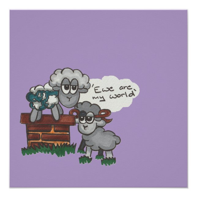 Póster Ewe Are My World (Anverso)