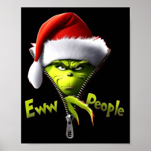 Póster Eww, gente sombrero de Santa divertido Navidad hom