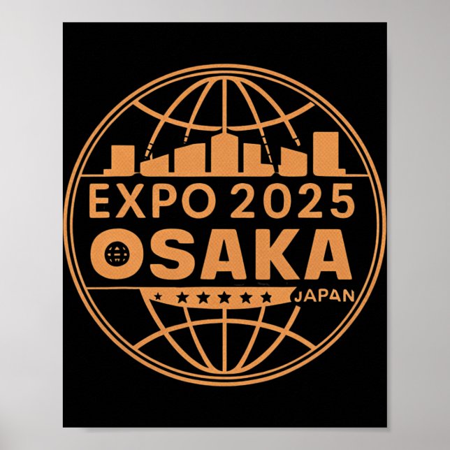 Póster Ex 2025 Osaka Japón estimula un nuevo futuro (Frente)