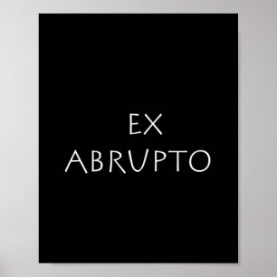 Póster Ex abrupto