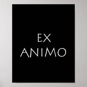 Póster Ex animo