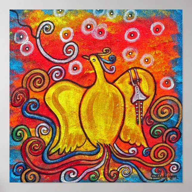 Póster Ex Clarior Flammis, fuera de llama, brillo (Frente)