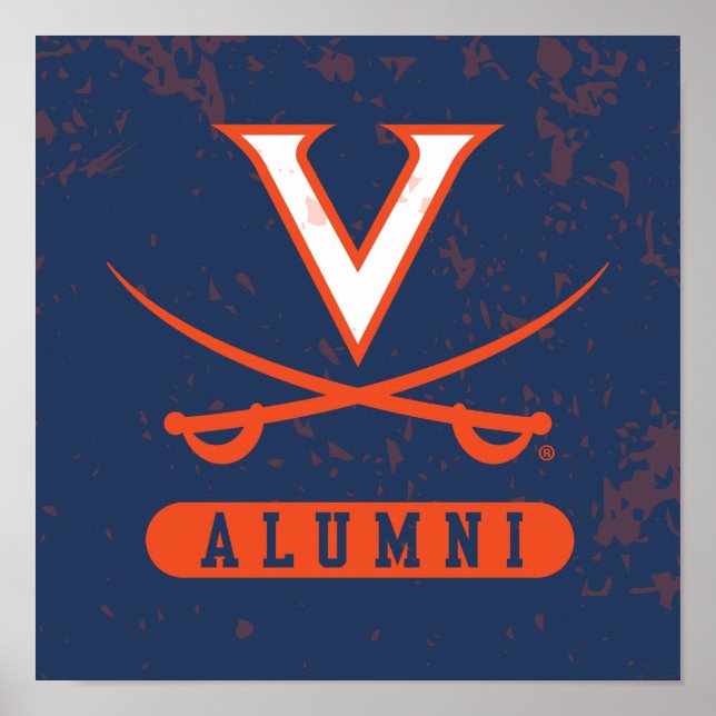 Póster Exalumnos de Virginia Cavaliers angustiados (Frente)