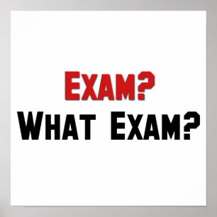 Póster Exam? What Exam?