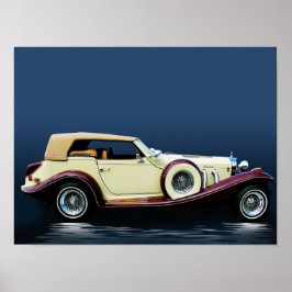 Póster Excalibur Vintage Vehículo