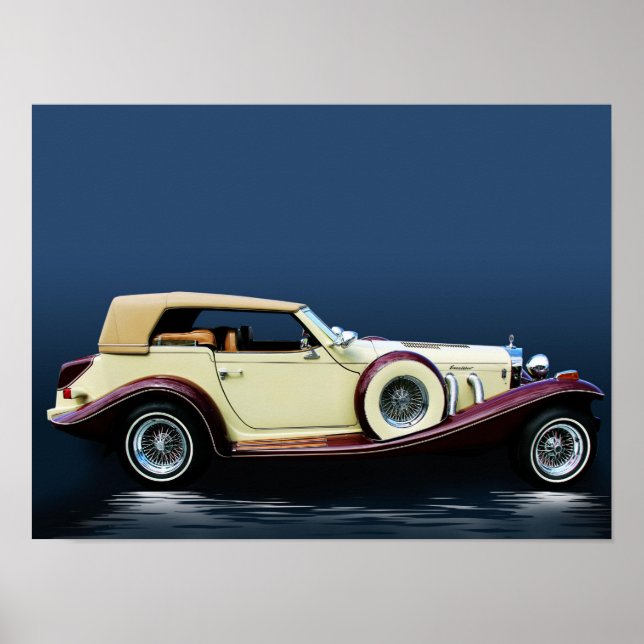 Póster Excalibur Vintage Vehículo (Frente)