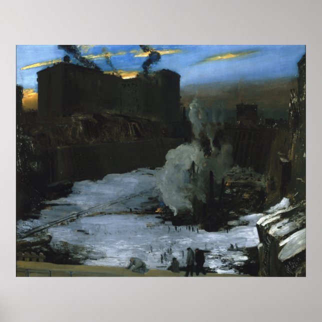 Póster Excavación de la estación de Pensilvania (Frente)