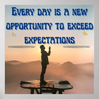 Póster Exceder todos los días