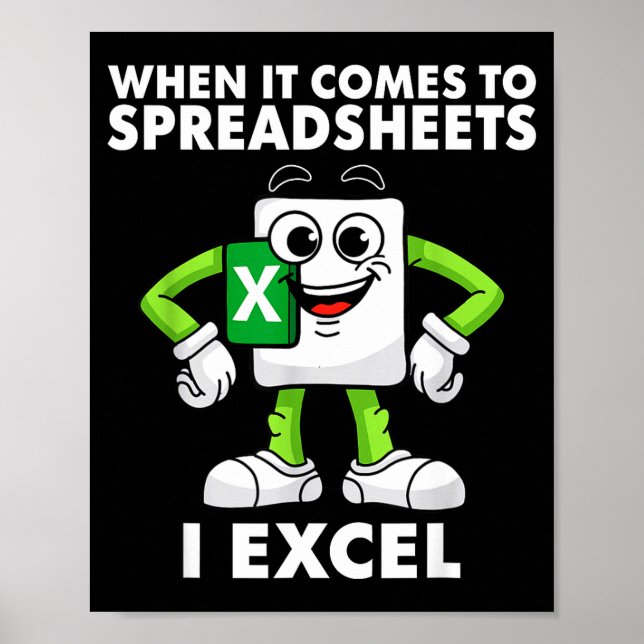 Póster Excel Coworker Birthday Employee Farewell Goodbye  (Frente)