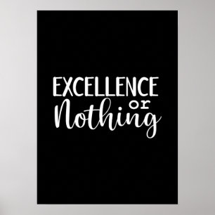 Póster Excelencia o nada - Abuso, Gimnasio, Éxito