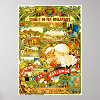 Póster Excursiones a través de Holanda