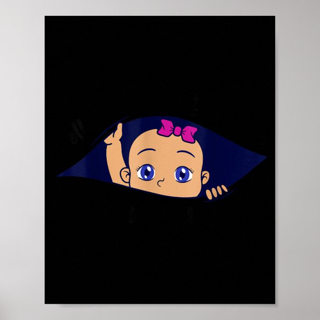 Póster Excuse Me Is It April Yet Pregnancy Girl Announcem (Frente)