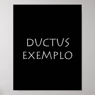 Póster Exemplo de Ductus
