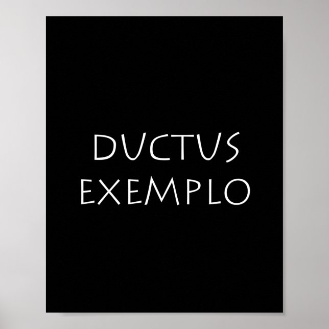 Póster Exemplo de Ductus (Frente)