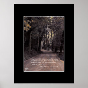 Póster Exempt from Public Haunt Shakespeare Quote Poster