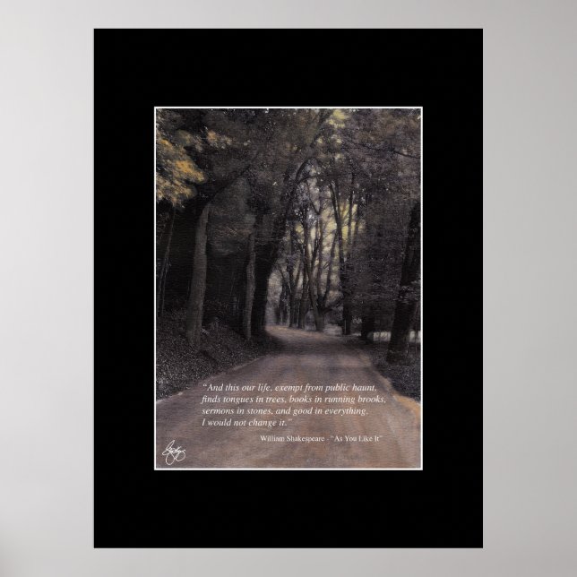 Póster Exempt from Public Haunt Shakespeare Quote Poster (Frente)