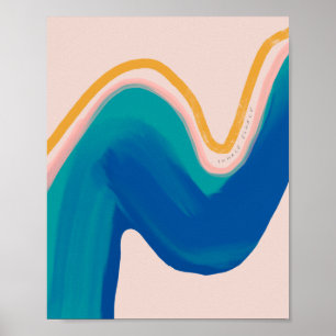 Póster Exhalación por inhalación - Diseño de movimient