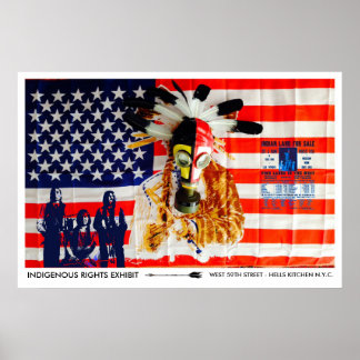 PÓSTER EXHIBICIÓN ARTÍSTICA DE DERECHOS NATIVOS - POSTER