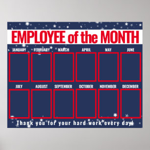 Póster Exhibición de fotos patrióticas de EE.UU. del empl