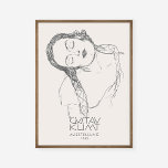 Póster Exhibición de mujeres jóvenes Gustav Klimt Half Fi<br><div class="desc">Imagen a media altura de Gustav Klimt de una exhibición de una joven mujer</div>