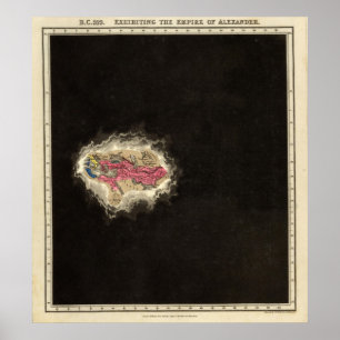 Póster Exhibición del Imperio de Alejandro 323 a.C.