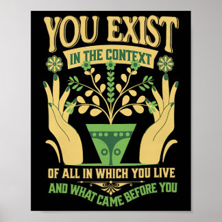 Póster Existe En El Contexto Feminista Kamala Vote Blue 2