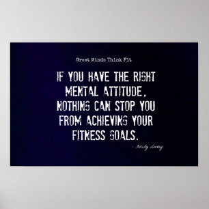 Póster ¡Éxito #4 de la actitud y de la aptitud!