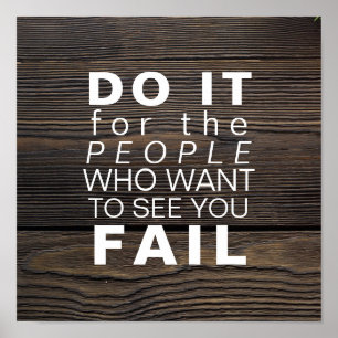 Póster Éxito de motivación inspirador de las metas de la