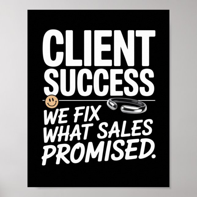 Póster Éxito del cliente: arreglamos lo que prometieron l (Frente)
