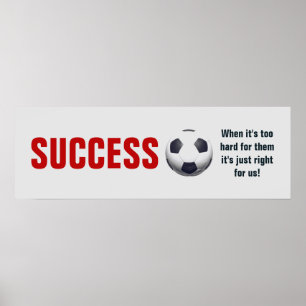 Póster Éxito Fútbol Motivación Inspirador