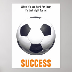 Póster Éxito Fútbol Motivación Inspirador